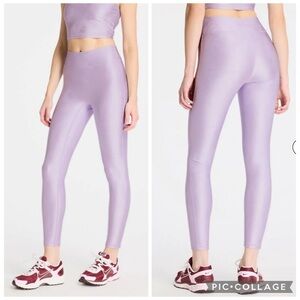 Bandier Center Stage Geo Jacquard Leggings Purple Haze S